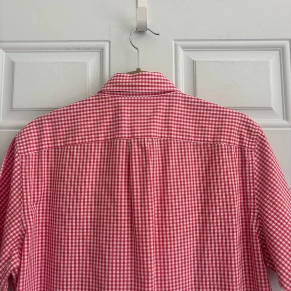 Men’s J. Crew Short Sleeve Gingham Shirt, Size Medium - Picture 8 of 12